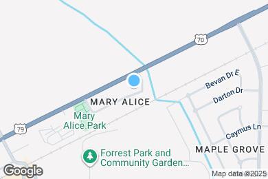 Map image of the property - 12214 Mary Alice Dr