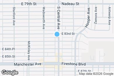 Map image of the property - 8315 S Central Ave