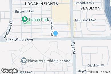 Map image of the property - 3809 Fred Wilson Ave