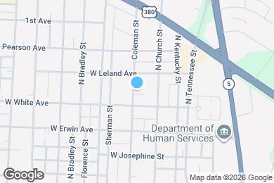Map image of the property - 1308B Coleman St