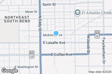 Map image of the property - 1202 McKinley Ave
