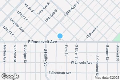 Map image of the property - 812 E Roosevelt Ave