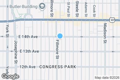 Map image of the property - 1350 Fillmore St