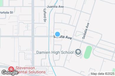 Map image of the property - 832 Bonita Ave