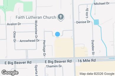 Map image of the property - 2838 Continental Dr