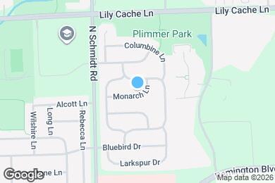 Map image of the property - 434 Monarch Ln