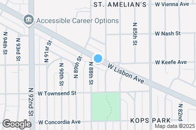 Map image of the property - 8727 W Lisbon Ave
