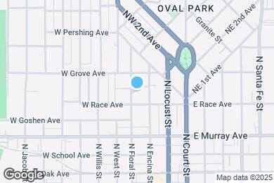 Map image of the property - 718 N Floral St