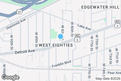Map image of the property - 1388 W 83rd St