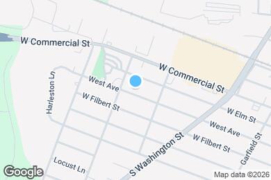 Map image of the property - 419 West Ave