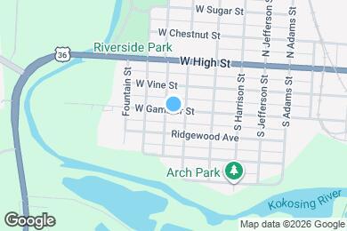 Map image of the property - 816 W Gambier St