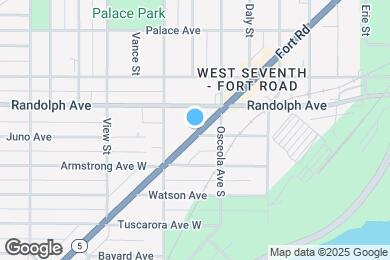 Map image of the property - 1049 7th St W