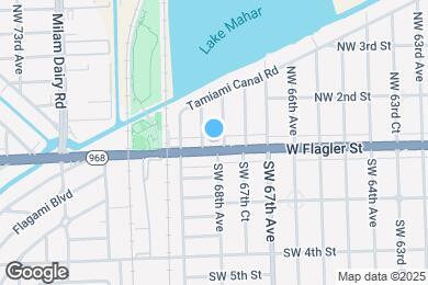 Map image of the property - 6825 W Flagler St