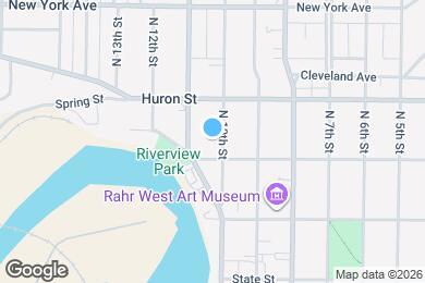 Map image of the property - 708 N 10th St