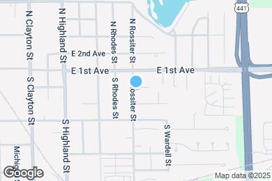 Map image of the property - 208 S Rossiter St