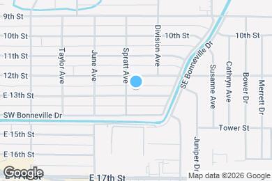 Map image of the property - 933 E 13th St