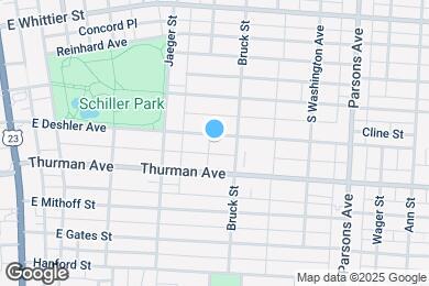Map image of the property - 285-287-287 E Deshler Ave