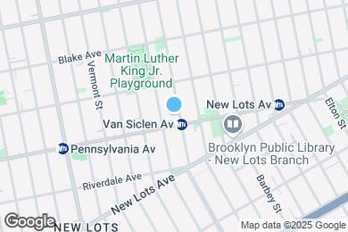 Map image of the property - 560 Van Siclen Ave