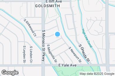 Map image of the property - 6741 E La Salle Pl