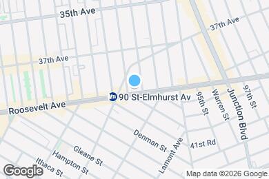 Map image of the property - 91-09 Roosevelt Ave