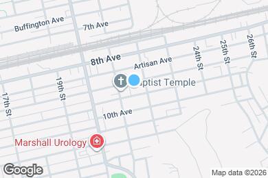 Map image of the property - 2121 9th Ave