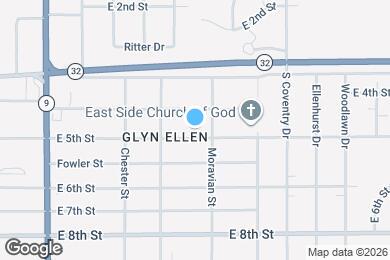 Map image of the property - 2518 E 5th St