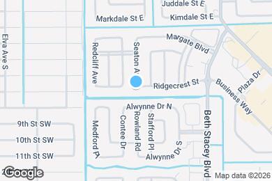 Map image of the property - 1802 Ridgecrest St
