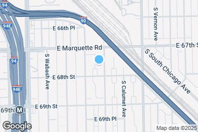 Map image of the property - 6738 S Prairie Ave