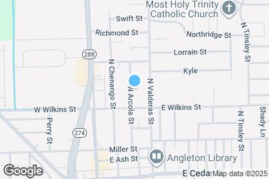 Map image of the property - 1026 N Arcola St