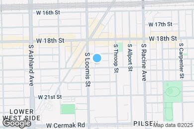 Map image of the property - 1340 W 19th St