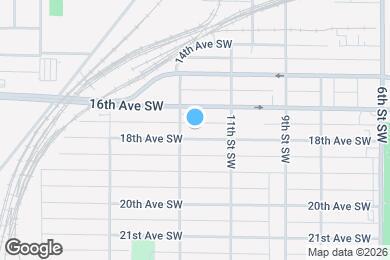 Map image of the property - 1136 18th Ave SW