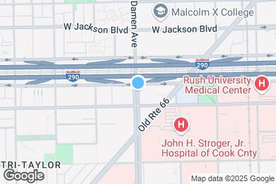 Map image of the property - 519 S Damen Ave