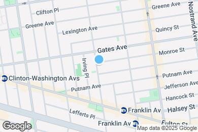 Map image of the property - 477 Classon Ave