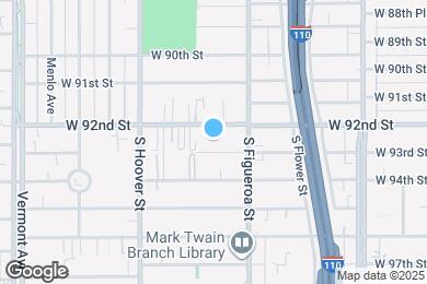 Map image of the property - 539 W 93rd St