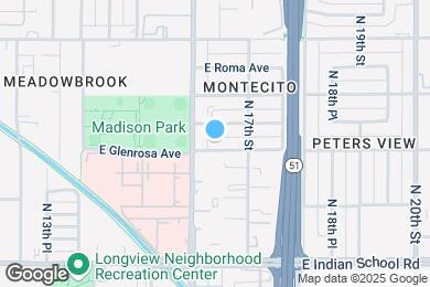 Map image of the property - 1618 E Glenrosa Ave