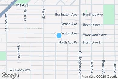 Map image of the property - 202 North Ave W