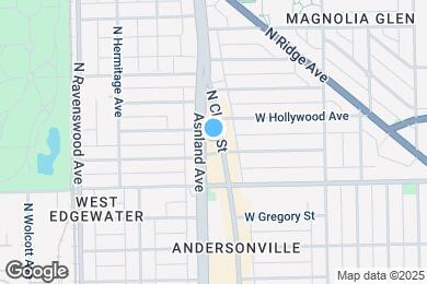 Map image of the property - 1553 W Hollywood Ave