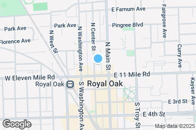 Map image of the property - Downtown Royal Oak Lofts