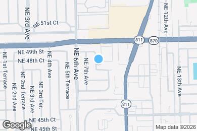 Map image of the property - 4810 NE 8th Ave