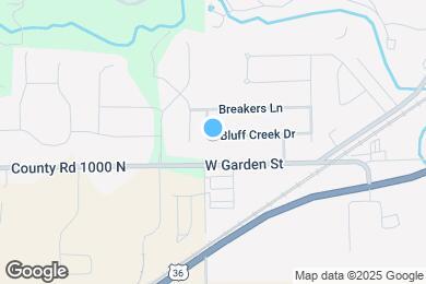 Map image of the property - 722 Bluff Creek Dr