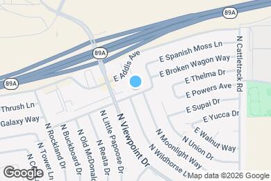 Map image of the property - 7600 E Horseshoe Ln
