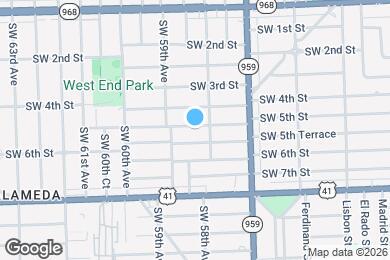 Map image of the property - 5840 SW 5th St