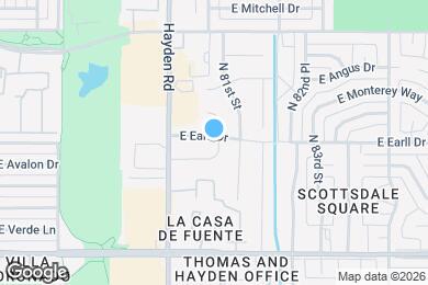 Map image of the property - 8035 E Earll Dr