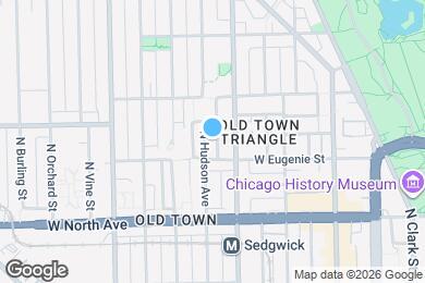 Map image of the property - 1717 N Hudson Ave