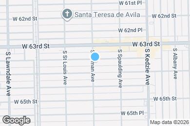 Map image of the property - 3357 W 63rd Pl