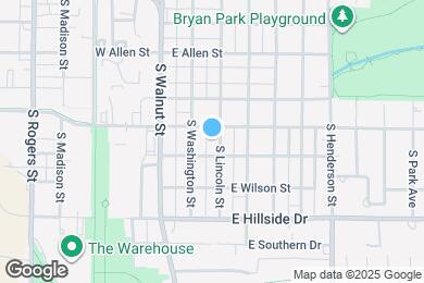 Map image of the property - 1208 S Lincoln St