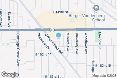 Map image of the property - 1016 E 150th Pl