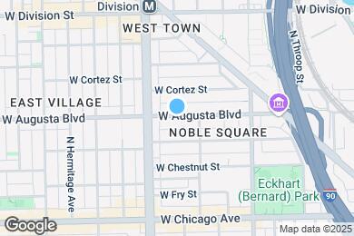 Map image of the property - 1551 W Augusta Blvd
