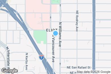 Map image of the property - 2424 N Vancouver Ave