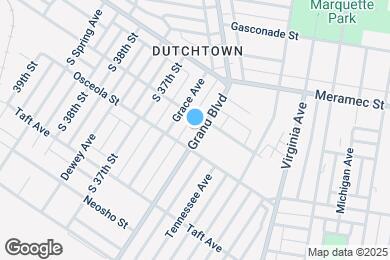 Map image of the property - 4311 S Grand Blvd
